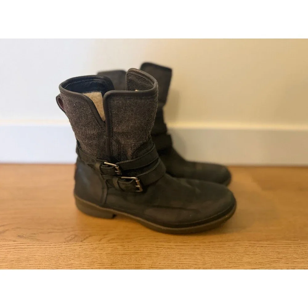 UGG Abree Short winter minimalist Waterproof Black boots 5.5